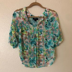 ✨NWOT✨Gorgeous Pastel, Sheer Top/Blouse!